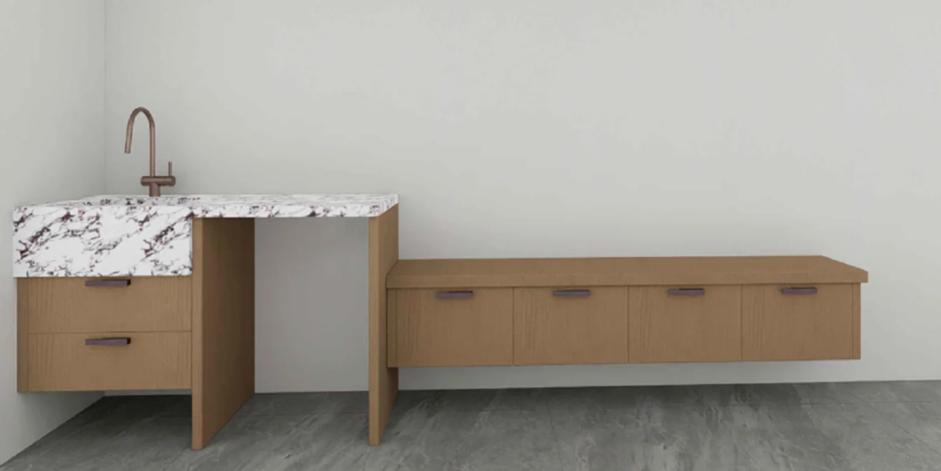 Bonus room cabinetry approval render