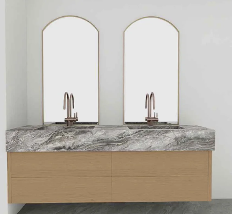 Master bath vanity approval render