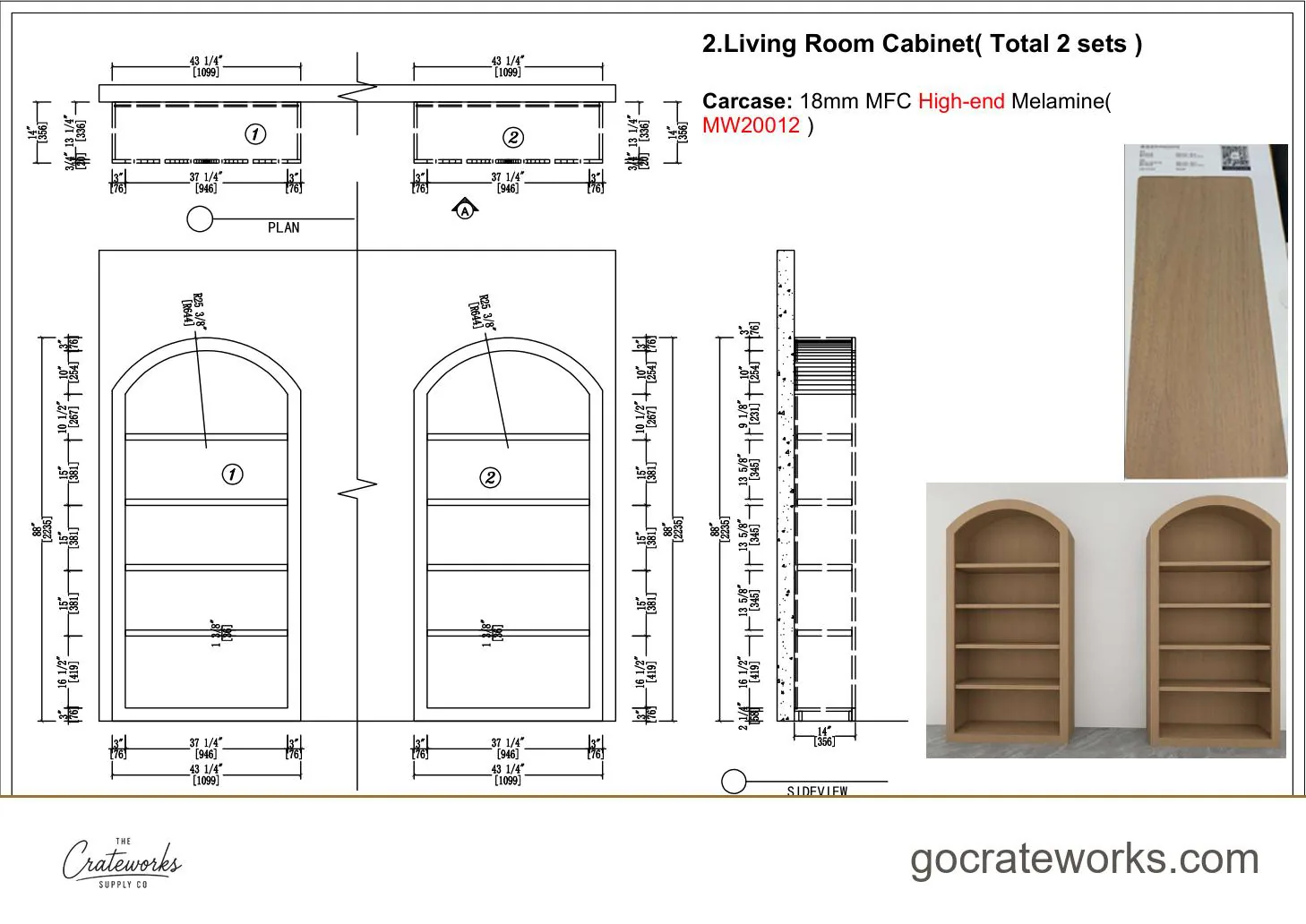 Cabinetry shop drawing sheet 4 of 31