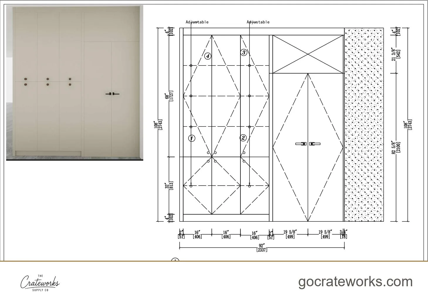 Cabinetry shop drawing sheet 6 of 31