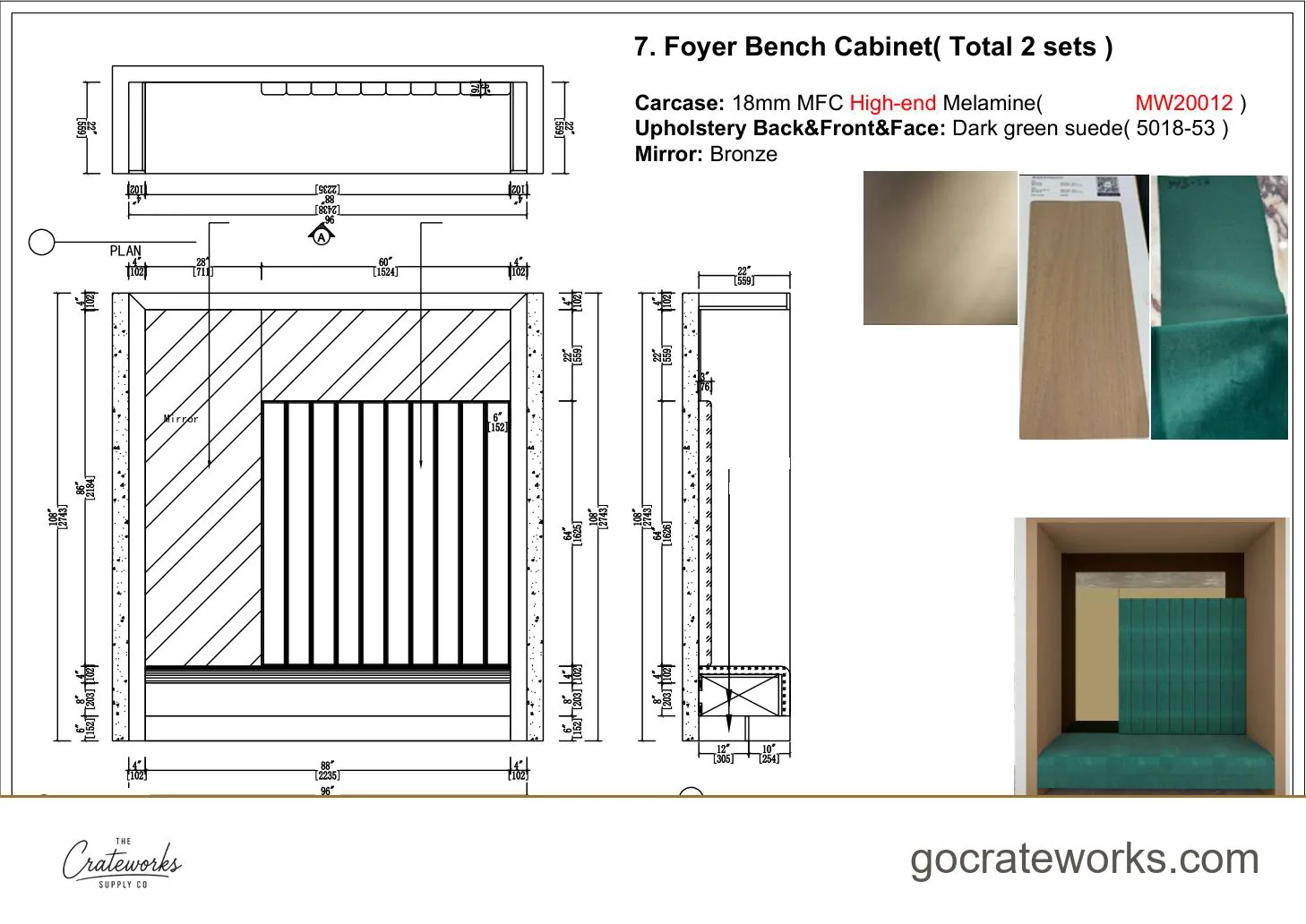 Cabinetry shop drawing sheet 12 of 31