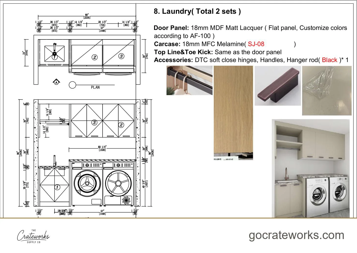 Cabinetry shop drawing sheet 13 of 31