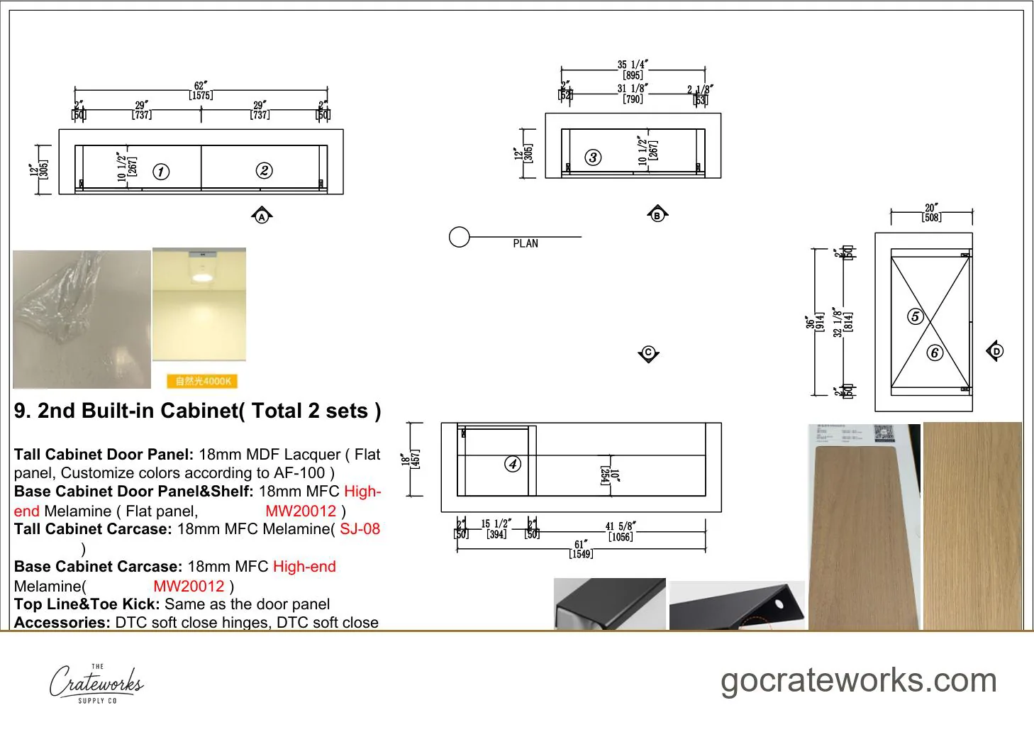 Cabinetry shop drawing sheet 14 of 31