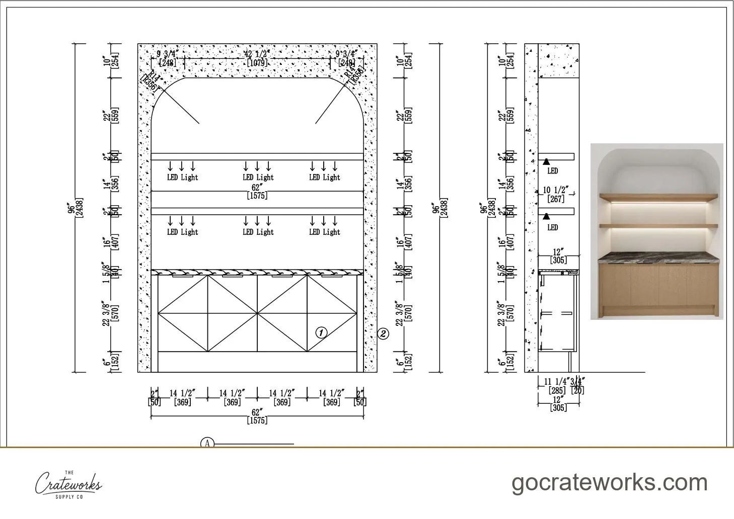 Cabinetry shop drawing sheet 15 of 31