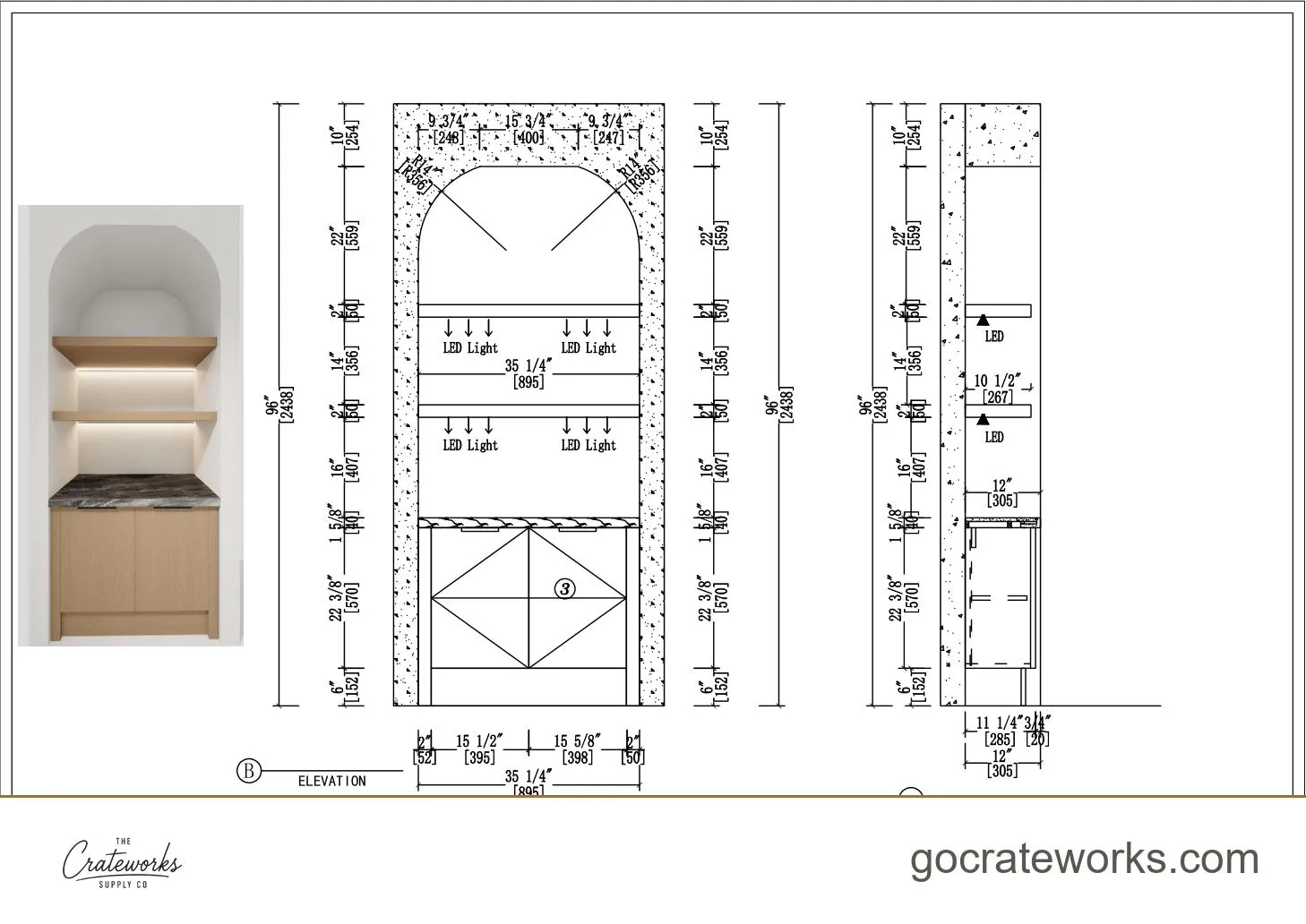 Cabinetry shop drawing sheet 16 of 31