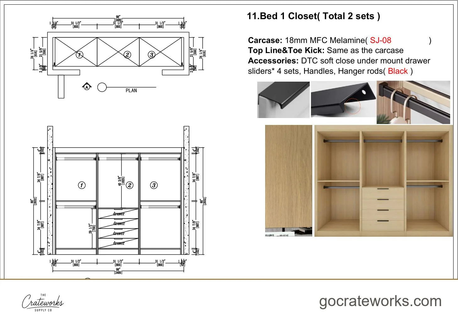 Cabinetry shop drawing sheet 20 of 31