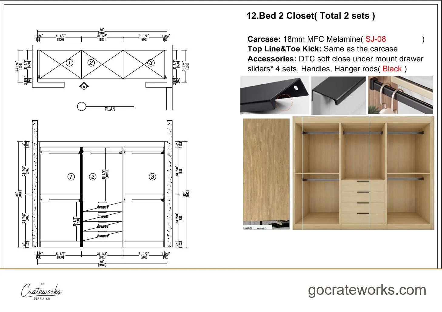 Cabinetry shop drawing sheet 21 of 31