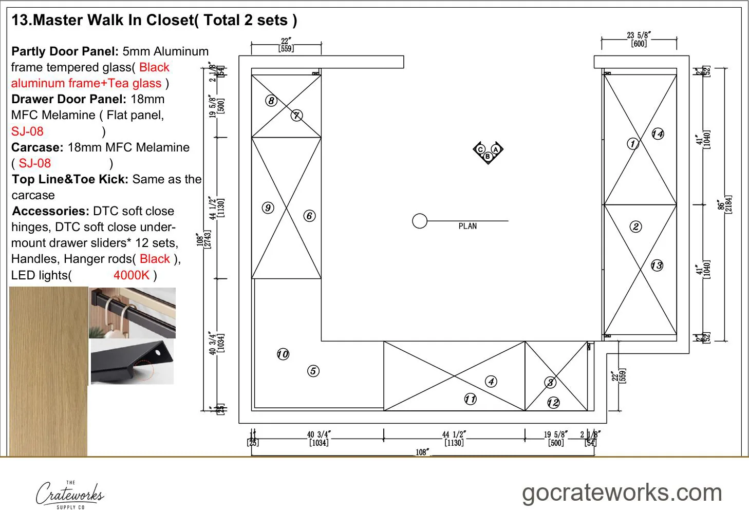 Cabinetry shop drawing sheet 22 of 31