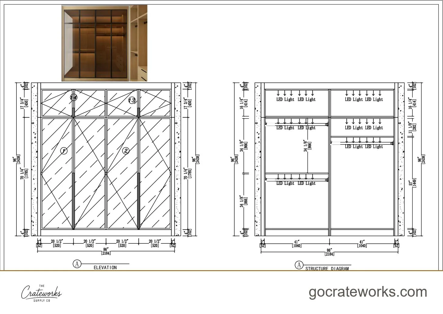 Cabinetry shop drawing sheet 23 of 31