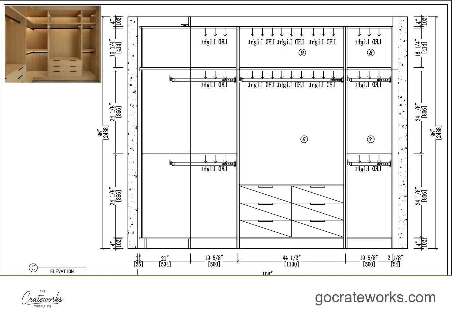 Cabinetry shop drawing sheet 25 of 31