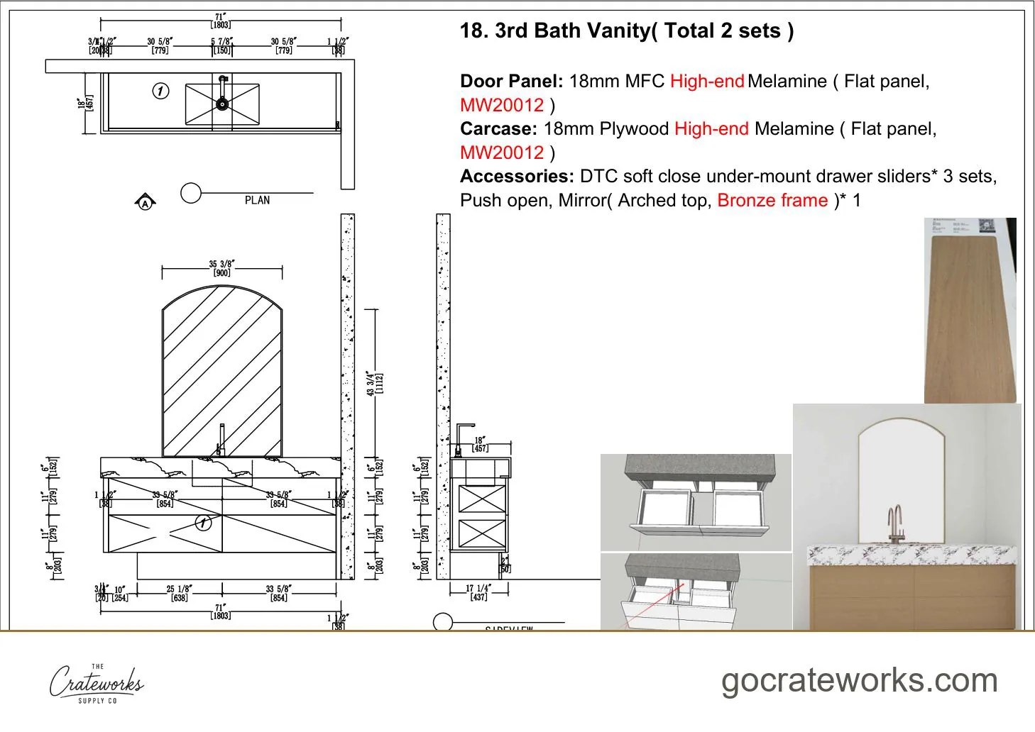 Cabinetry shop drawing sheet 31 of 31