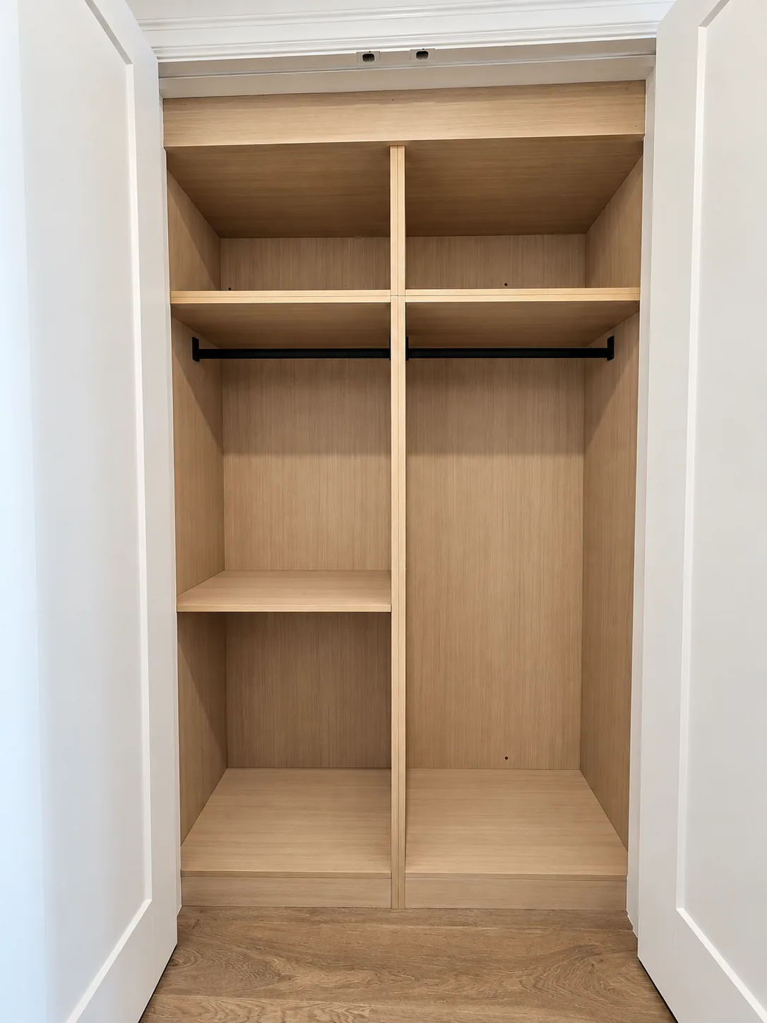 Foyer closet installed