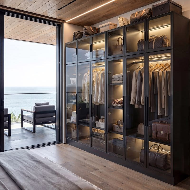 Custom closet and wardrobe system