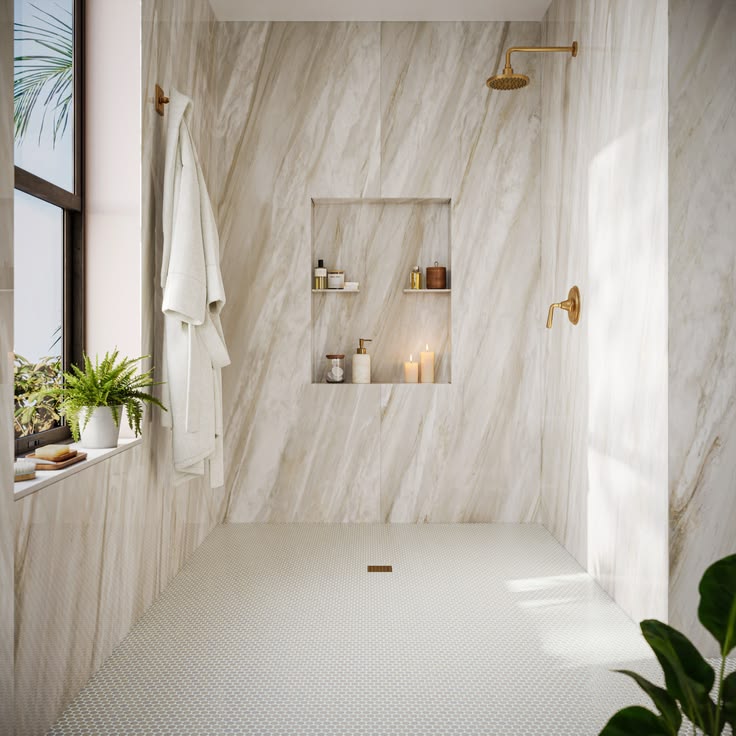 Large-format porcelain tile surface