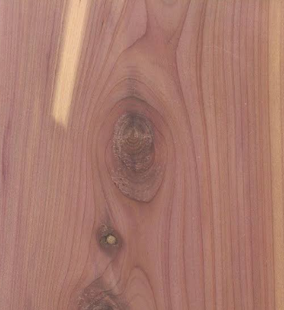 Canadian red cedar tongue-and-groove sauna board sample